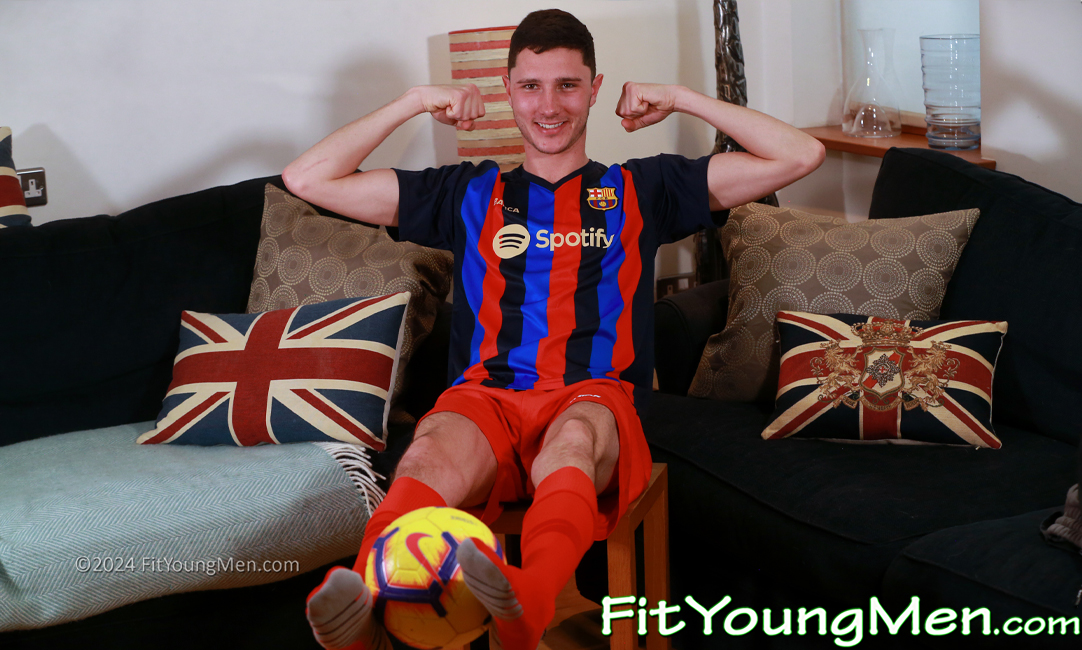 Fit Young Men: Model Jack Costelow - Footballer - Young Tall Footballer Shows off his Lean Slender Body