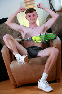 Fit Young Men Model Jamie Dexter Naked Tennis